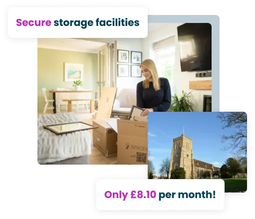 An image showing a customer in the process of packing their student storage in Hatfield.