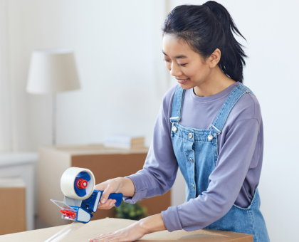 International student using student storage for the summer